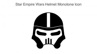 Star Empire Wars Helmet Monotone Icon In Powerpoint Pptx Png And Editable Eps Format
