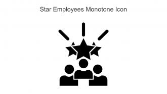 Star Employees Monotone Icon In Powerpoint Pptx Png And Editable Eps Format