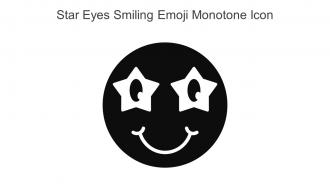 Star Eyes Smiling Emoji Monotone Icon In Powerpoint Pptx Png And Editable Eps Format