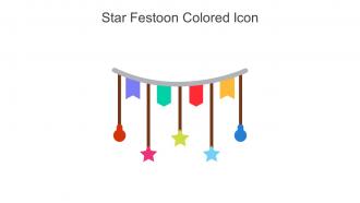 Star Festoon Colored Icon In Powerpoint Pptx Png And Editable Eps Format