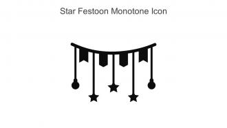 Star Festoon Monotone Icon In Powerpoint Pptx Png And Editable Eps Format