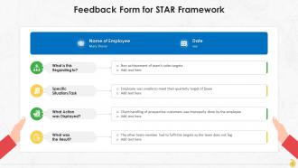 STAR Framework To Help Construct Feedback Training Ppt Slides Template