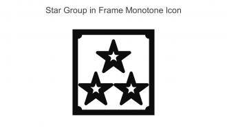 Star Group In Frame Monotone Icon In Powerpoint Pptx Png And Editable Eps Format