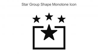 Star Group Shape Monotone Icon In Powerpoint Pptx Png And Editable Eps Format