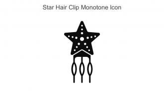 Star Hair Clip Monotone Icon In Powerpoint Pptx Png And Editable Eps Format