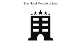Star Hotel Monotone Icon In Powerpoint Pptx Png And Editable Eps Format