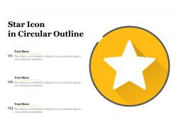 Star Icon In Circular Outline