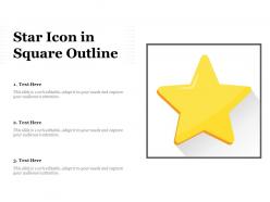 Star icon in square outline