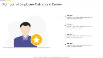 Star icon of employee rating and review