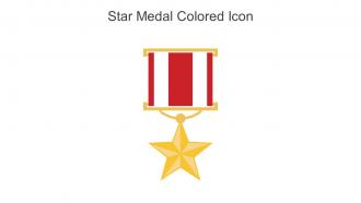 Star Medal Colored Icon In Powerpoint Pptx Png And Editable Eps Format