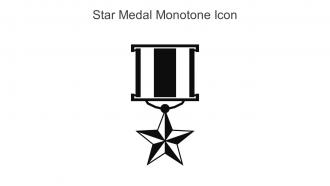 Star Medal Monotone Icon In Powerpoint Pptx Png And Editable Eps Format