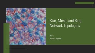 Star Mesh And Ring Network Topologies PPT Information AT