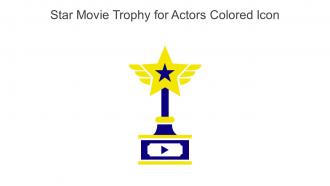 Star Movie Trophy For Actors Colored Icon In Powerpoint Pptx Png And Editable Eps Format