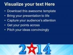 Star new year 2014 powerpoint templates ppt backgrounds for slides 1113