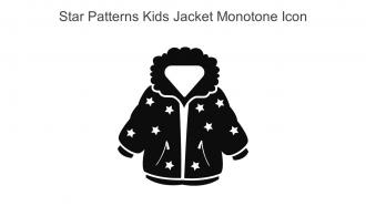 Star Patterns Kids Jacket Monotone Icon In Powerpoint Pptx Png And Editable Eps Format