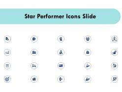 Star performer icons slide ppt powerpoint presentation infographics diagrams