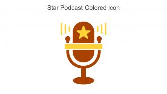 Star Podcast Colored Icon In Powerpoint Pptx Png And Editable Eps Format