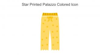 Star Printed Palazzo Colored Icon In Powerpoint Pptx Png And Editable Eps Format