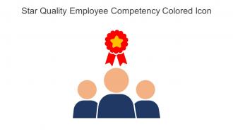 Star Quality Employee Competency Colored Icon In Powerpoint Pptx Png And Editable Eps Format