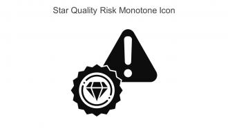 Star Quality Risk Monotone Icon In Powerpoint Pptx Png And Editable Eps Format
