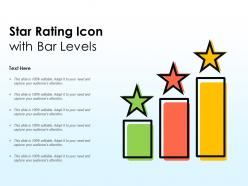 Star rating icon with bar levels