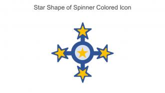 Star Shape Of Spinner Colored Icon In Powerpoint Pptx Png And Editable Eps Format