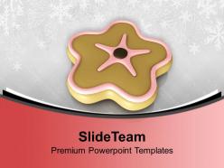 Star shaped cookie birthday time powerpoint templates ppt themes and graphics 0113