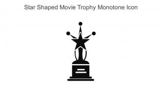 Star Shaped Movie Trophy Monotone Icon In Powerpoint Pptx Png And Editable Eps Format