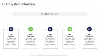 Star System Interview In Powerpoint And Google Slides Cpb
