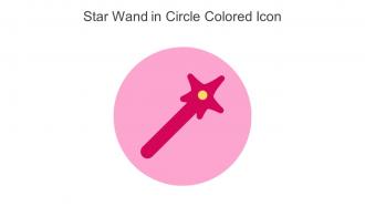 Star Wand In Circle Colored Icon In Powerpoint Pptx Png And Editable Eps Format