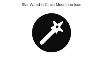 Star Wand In Circle Monotone Icon In Powerpoint Pptx Png And Editable Eps Format
