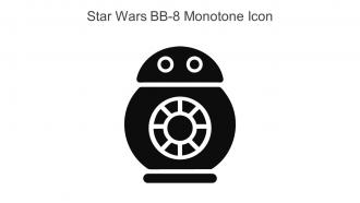Star Wars BB 8 Monotone Icon In Powerpoint Pptx Png And Editable Eps Format