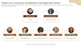 Starbucks Company Leadership Management Coffee Business Company Profile CP SS V