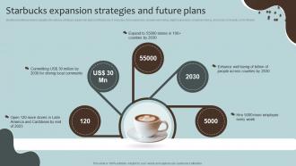Starbucks Expansion Strategies Coffee House Company Profile CP SS V