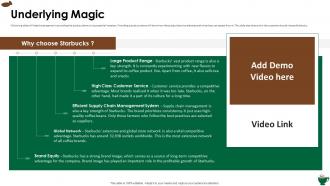 Starbucks investor funding elevator underlying magic ppt slides master slide
