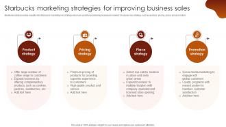 Starbucks Marketing Strategies For Improving Business Luxury Coffee Brand Company Profile CP SS V