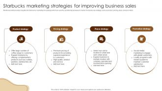 Starbucks Marketing Strategies For Improving Coffee Business Company Profile CP SS V