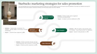 Starbucks Marketing Strategies For Sales Promotion