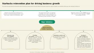 Starbucks Reinvention Plan For Driving BusineSS Growth Starbucks Marketing Strategy SS