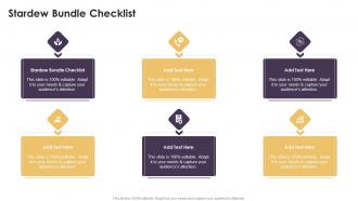 Stardew Bundle Checklist In Powerpoint And Google Slides Cpb