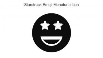 Starstruck Emoji Monotone Icon In Powerpoint Pptx Png And Editable Eps Format
