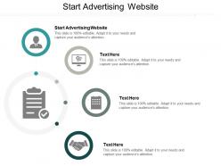 Start advertising website ppt powerpoint presentation icon example file cpb