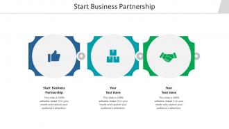 Start business partnership ppt powerpoint presentation model microsoft cpb