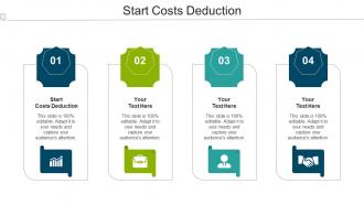 Start Costs Deduction Ppt Powerpoint Presentation Visual Aids Model Cpb