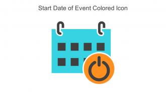 Start Date Of Event Colored Icon In Powerpoint Pptx Png And Editable Eps Format