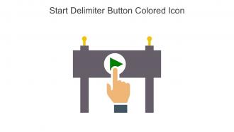 Start Delimiter Button Colored Icon In Powerpoint Pptx Png And Editable Eps Format