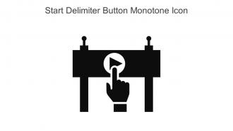 Start Delimiter Button Monotone Icon In Powerpoint Pptx Png And Editable Eps Format