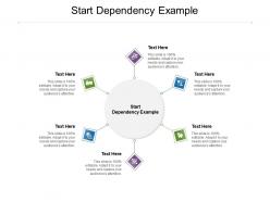 Start dependency example ppt powerpoint presentation visual aids professional cpb