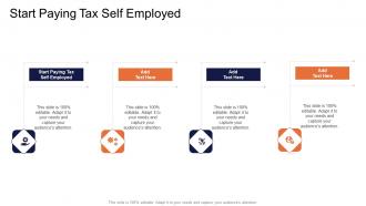 Start Paying Tax Self Employed In Powerpoint And Google Slides Cpb