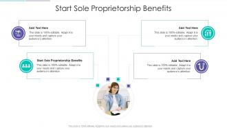 Start Sole Proprietorship Benefits In Powerpoint And Google Slides Cpb